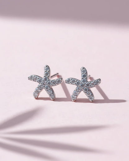 Coastal Starfish Stud Earrings | 925 Sterling Silver