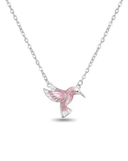 Pink Hummingbird Pendant