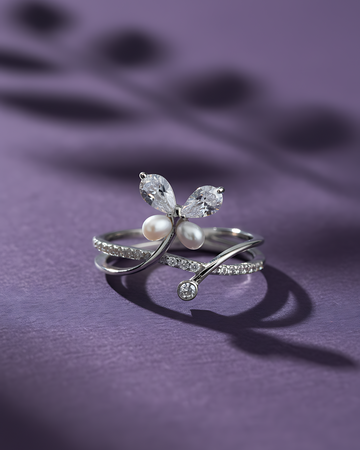 Petal Whisper Ring | 925 sterling silver ring