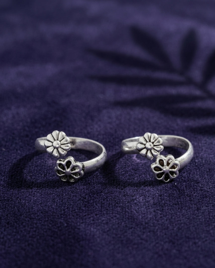 Twin Flora Bypass Toe Rings