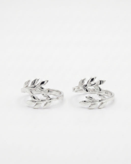 Laurel Leaf Bypass Toe Rings