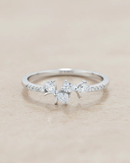 Trinity Butterfly Adjustable Ring