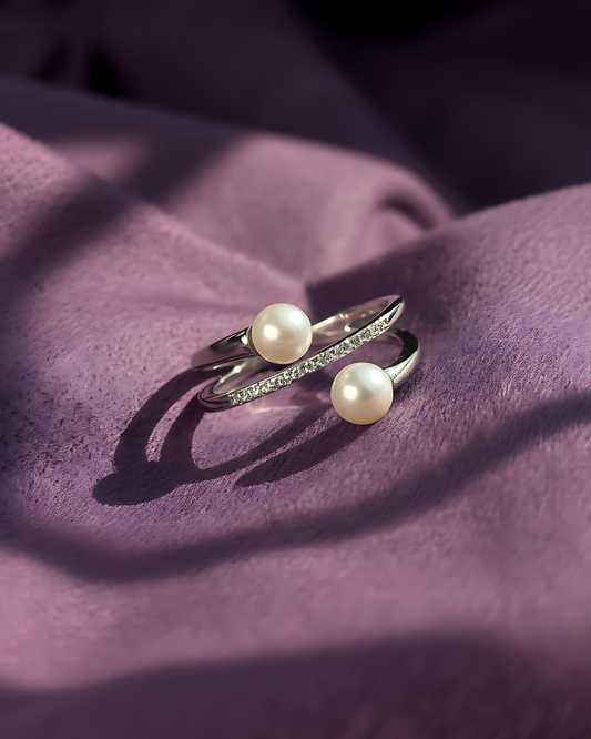 Pearl Duo Wrap Ring