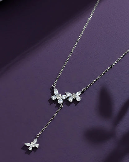Triple Butterfly Lariat Pendant