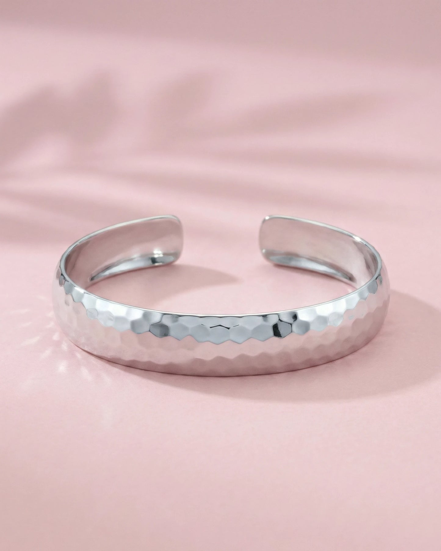 Hammered Wide Cuff Bangle