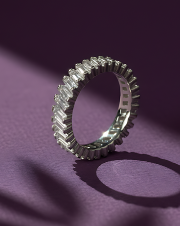 Radiance Eternity Band | 925 sterling silver ring