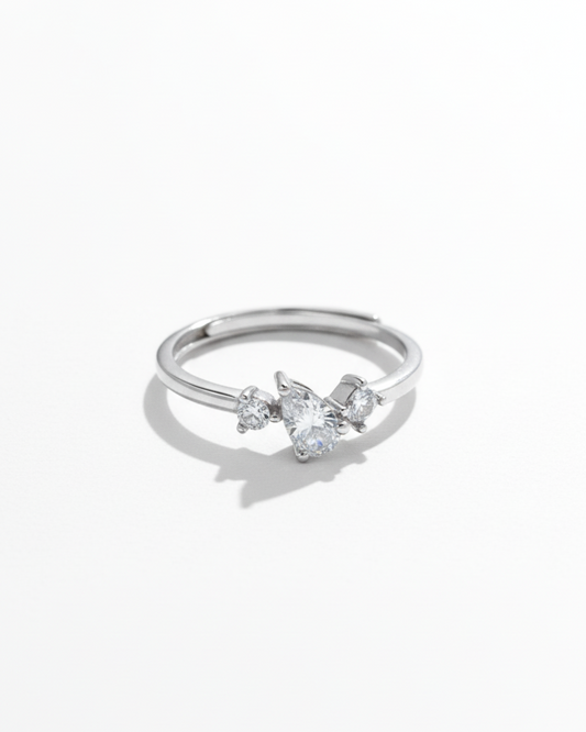 Trio Luxe Adjustable Ring | 925 sterling silver ring