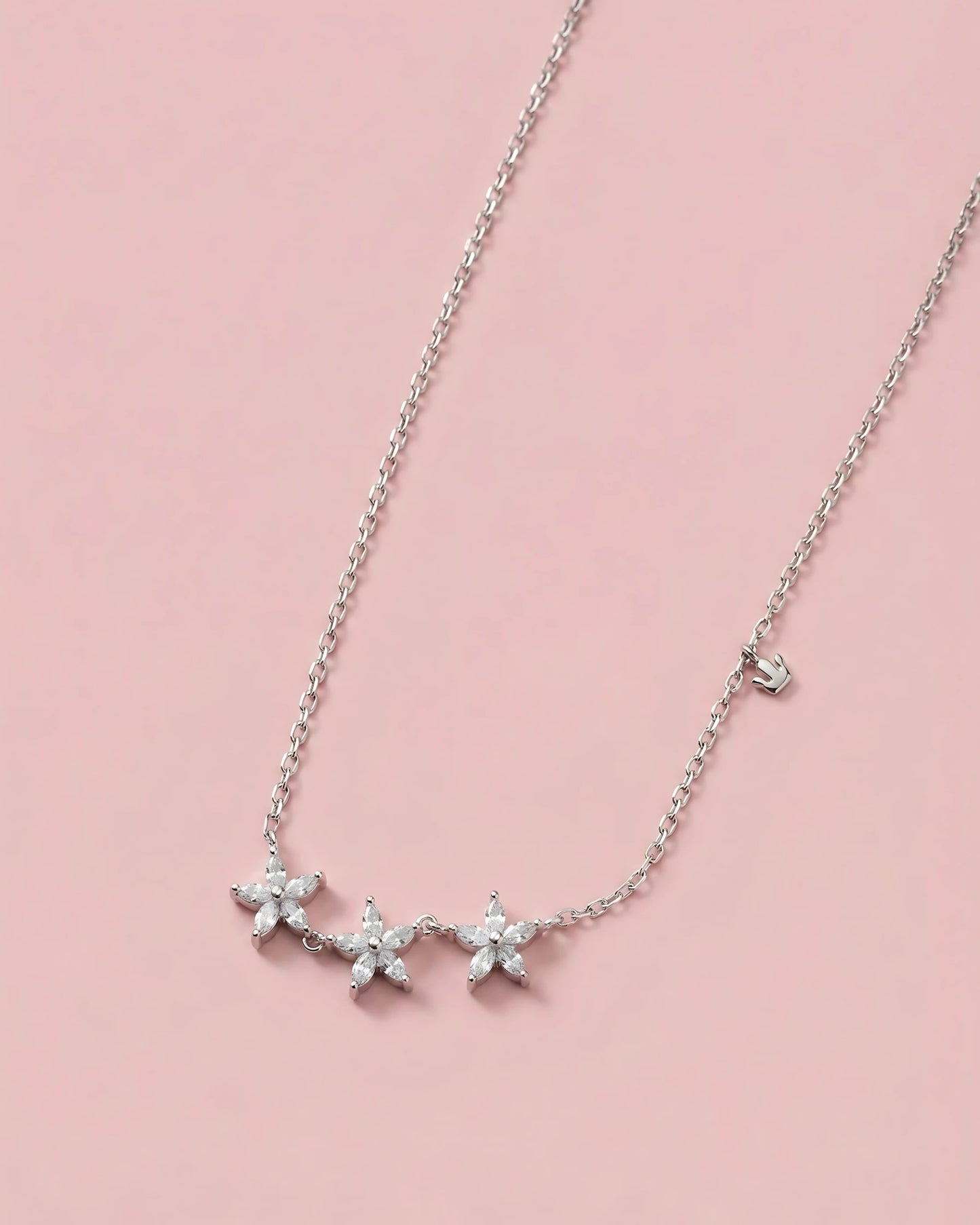 Triple Floral Bloom Pendant