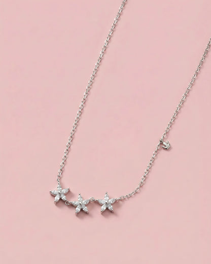 Triple Floral Bloom Pendant