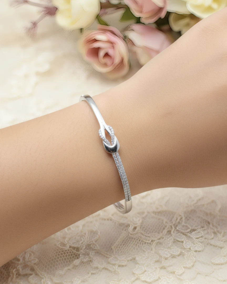 Crystal Knot Bangle
