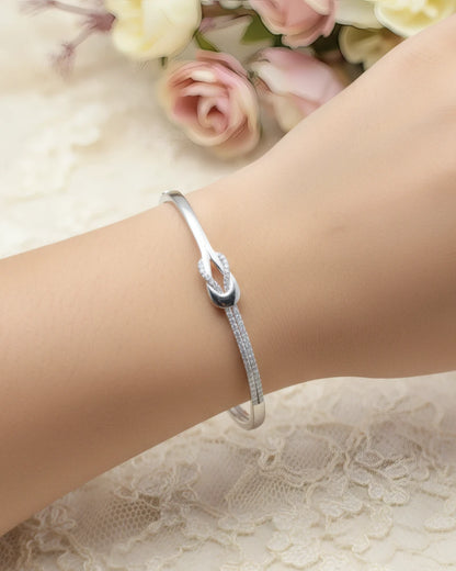 Crystal Knot Bangle