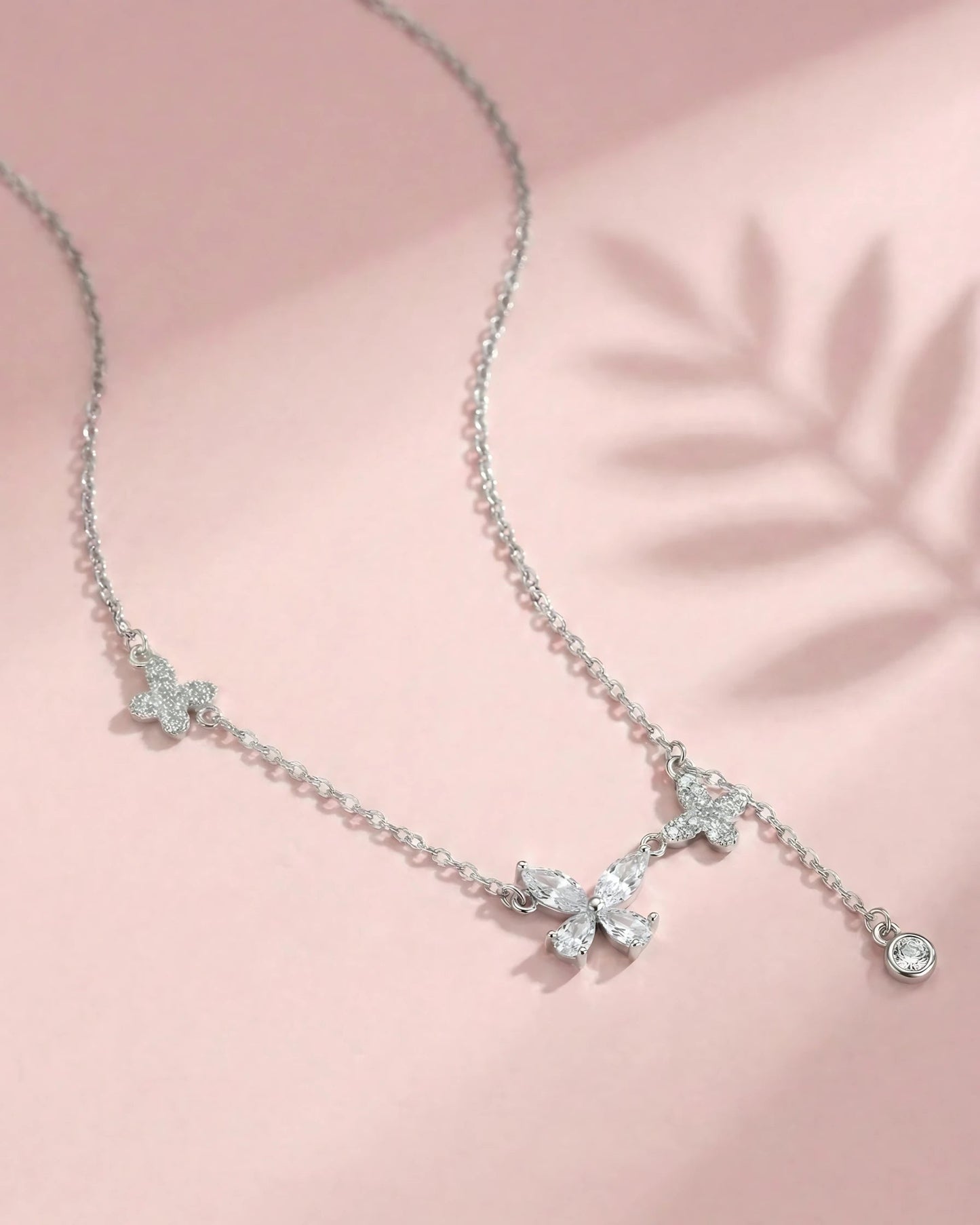 Asymmetrical Butterfly Drop Pendant