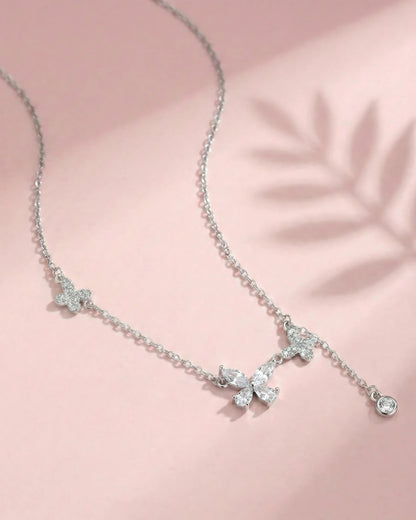 Asymmetrical Butterfly Drop Pendant