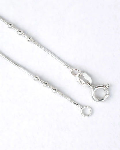 Sleek Beaded Snake Chain