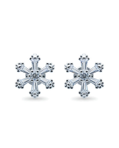 Frost Flare Stud Earrings | 925 Sterling Silver