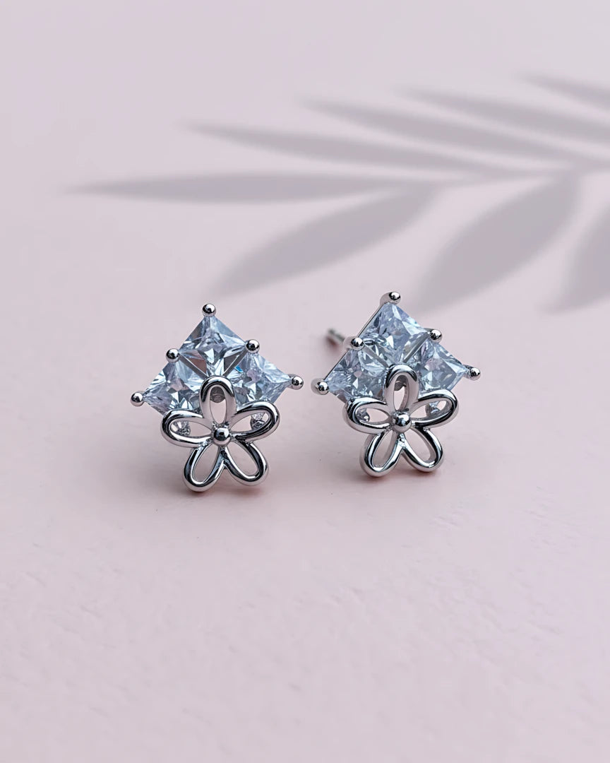 Enchanted Blossom Stud Earrings | 925 Sterling Silver