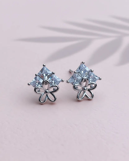 Enchanted Blossom Stud Earrings | 925 Sterling Silver