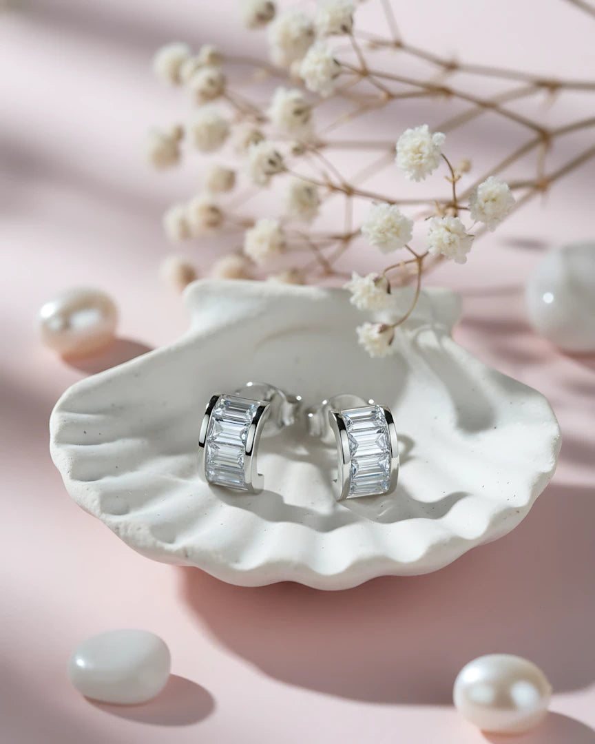 Glam Bar Studs | 925 sterling silver earrings