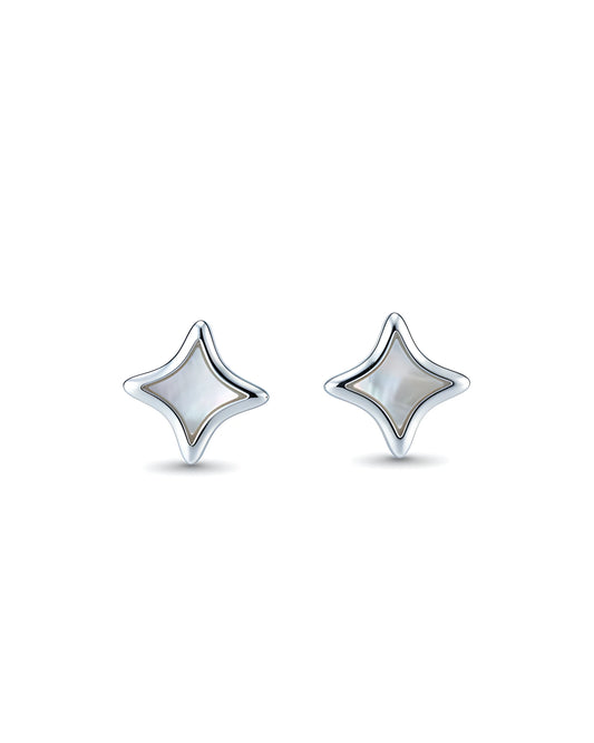 Celestial Pearl Star Studs | 925 sterling silver earrings