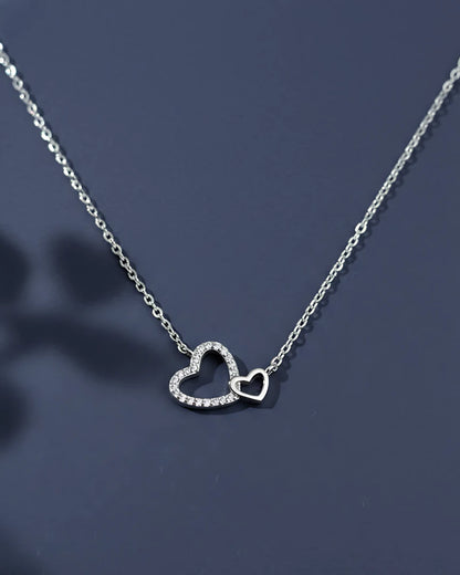 Valentine Twin Heart Necklace