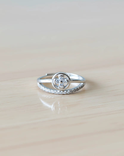 Luna Bloom Adjustable Ring