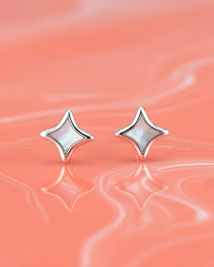 Celestial Pearl Star Studs