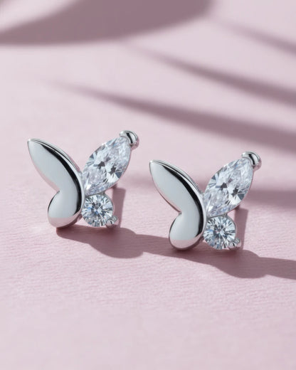 Luminous Wings Stud Earrings | 925 Sterling Silver