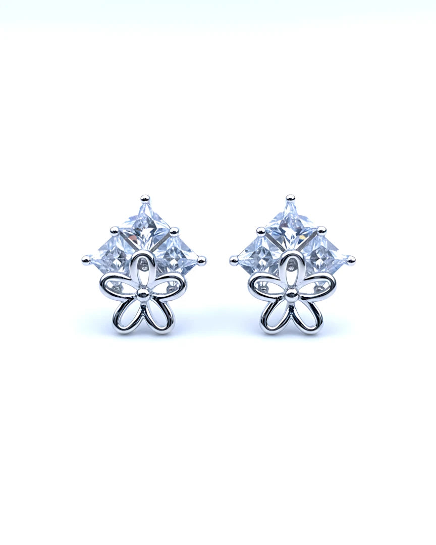 Enchanted Blossom Stud Earrings | 925 Sterling Silver