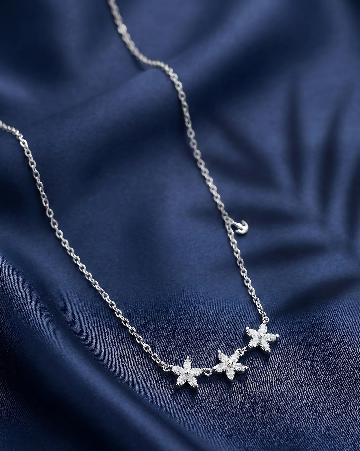 Triple Floral Bloom Pendant