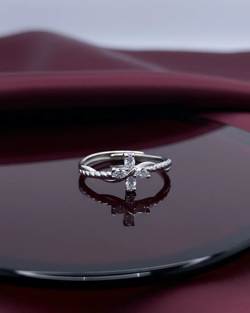 Vine Blossom Adjustable Ring | 925 sterling silver ring