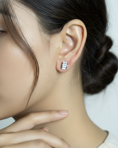 Glam Bar Studs | 925 sterling silver earrings