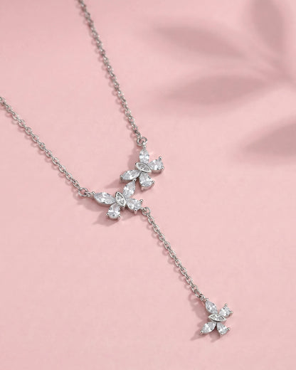 Triple Butterfly Lariat Pendant