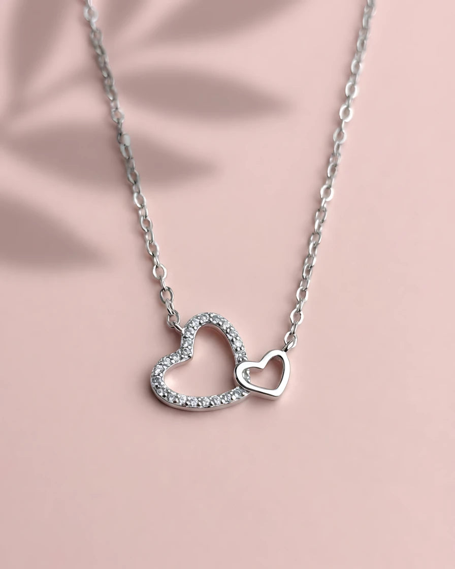 Valentine Twin Heart Necklace