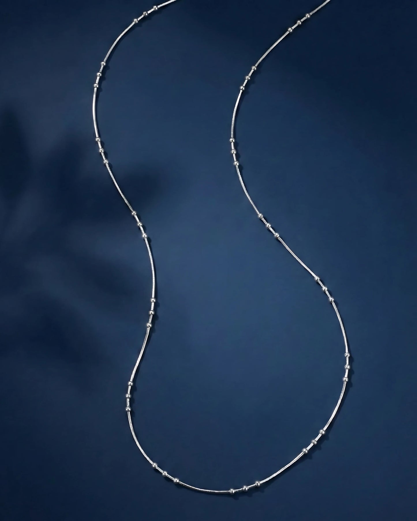 Sleek Beaded Snake Chain