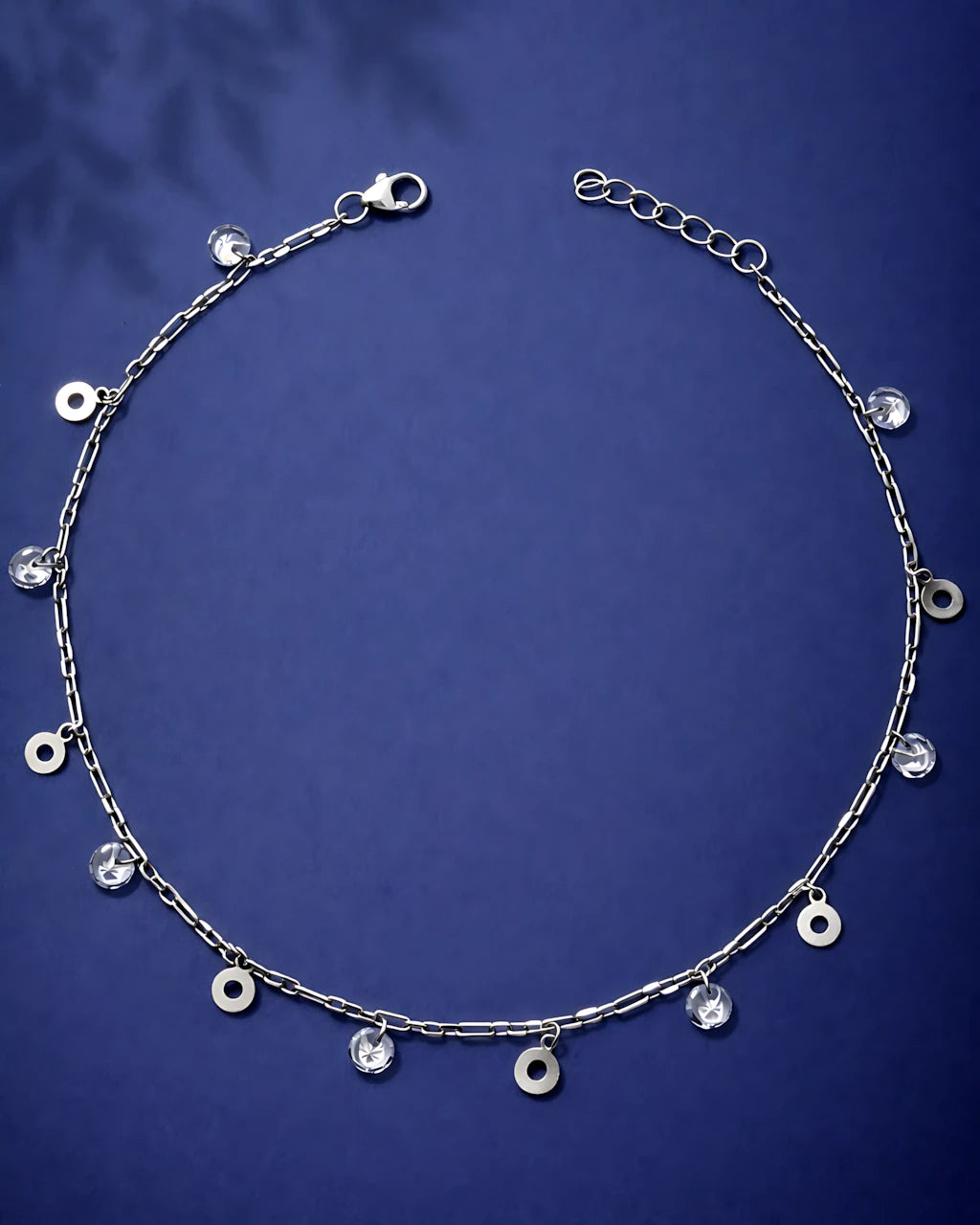 Gleaming Drops Single Anklet