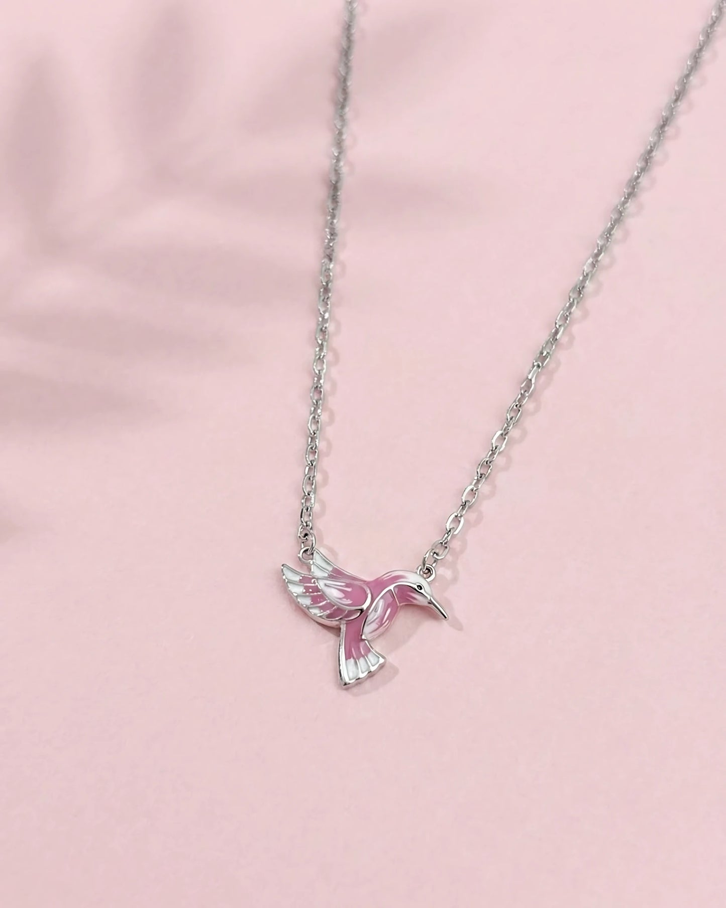 Pink Hummingbird Pendant