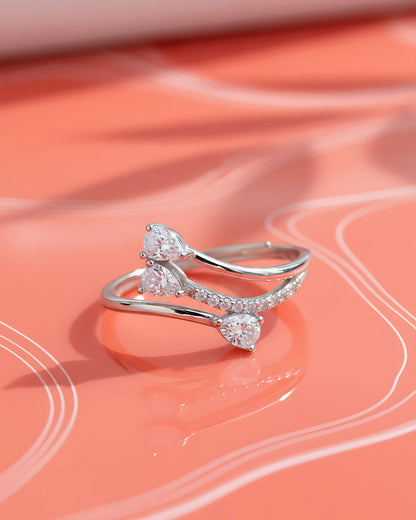 Spiral Grace Adjustable Ring