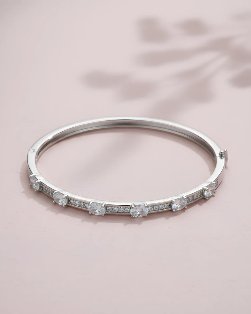 Radiant Oval Bangle