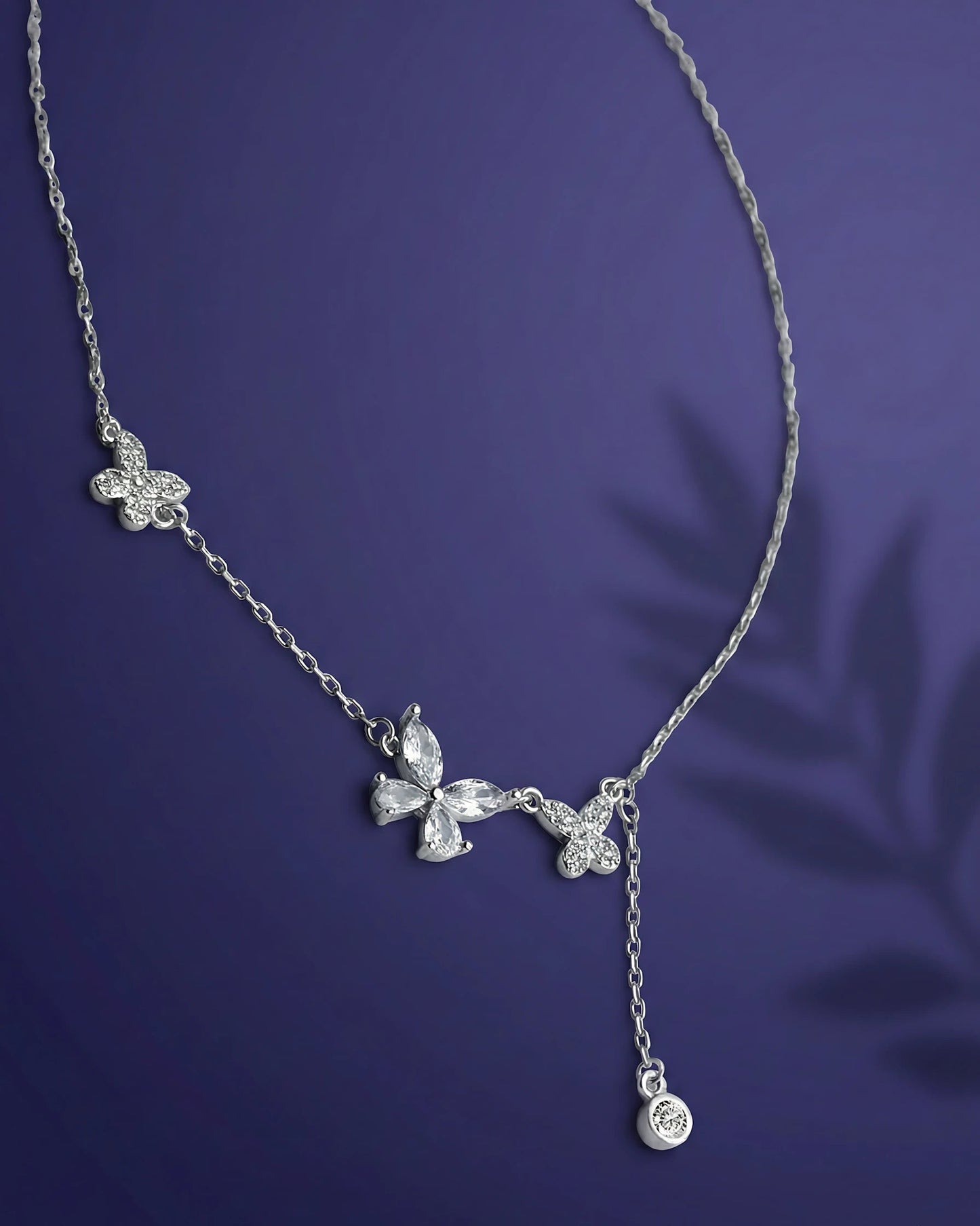 Asymmetrical Butterfly Drop Pendant