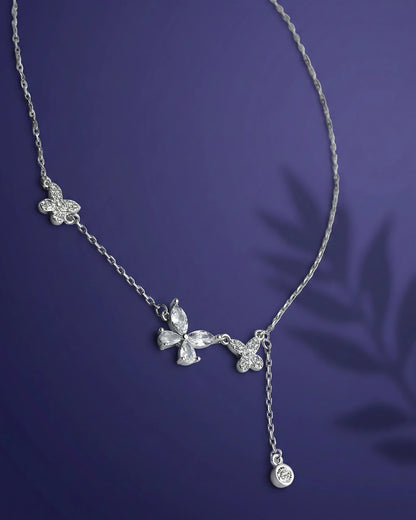 Asymmetrical Butterfly Drop Pendant
