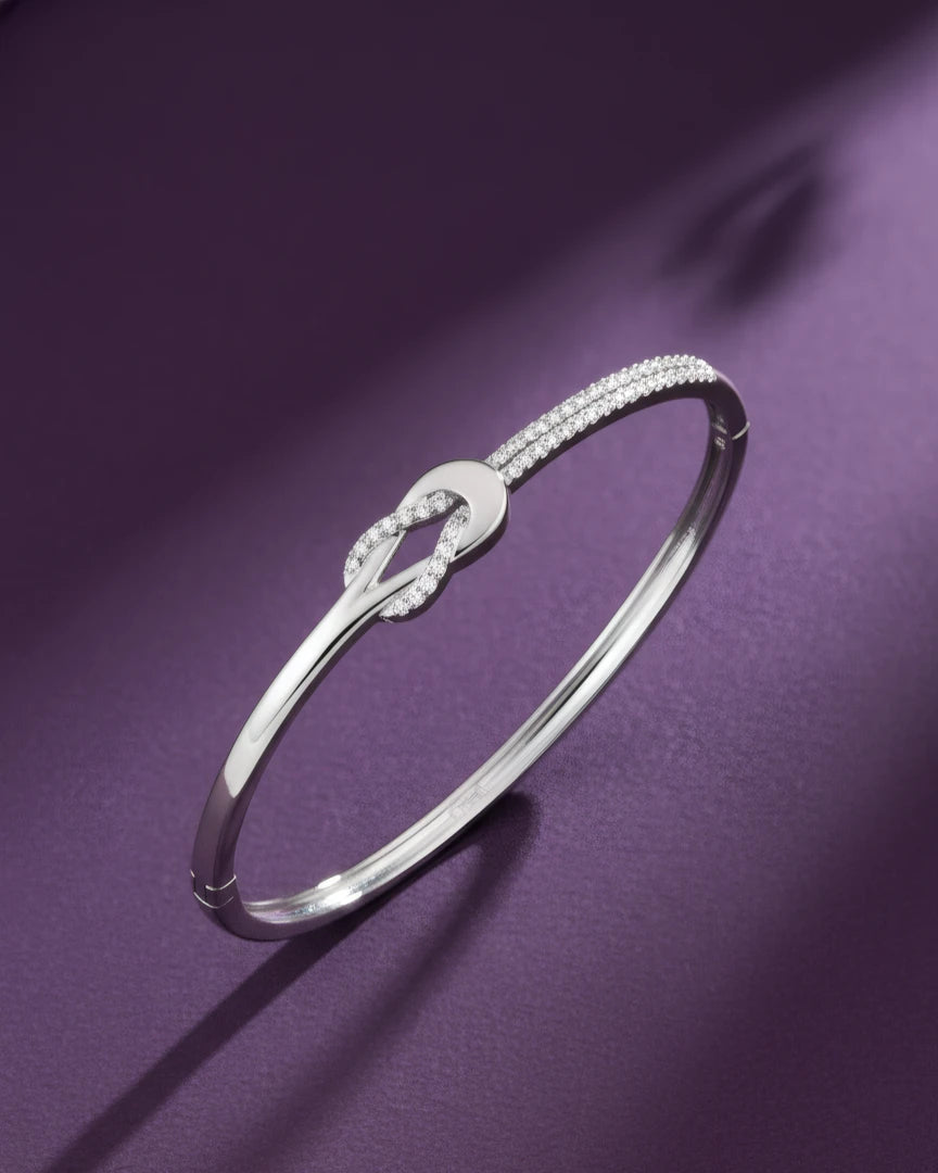 Crystal Knot Bangle