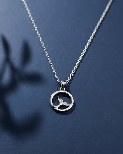 Whale Tail Wave Pendant