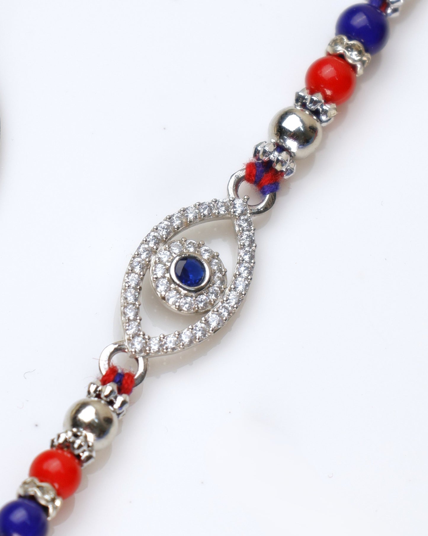 Eternal Nazar Eye 925 Sterling Silver Rakhi