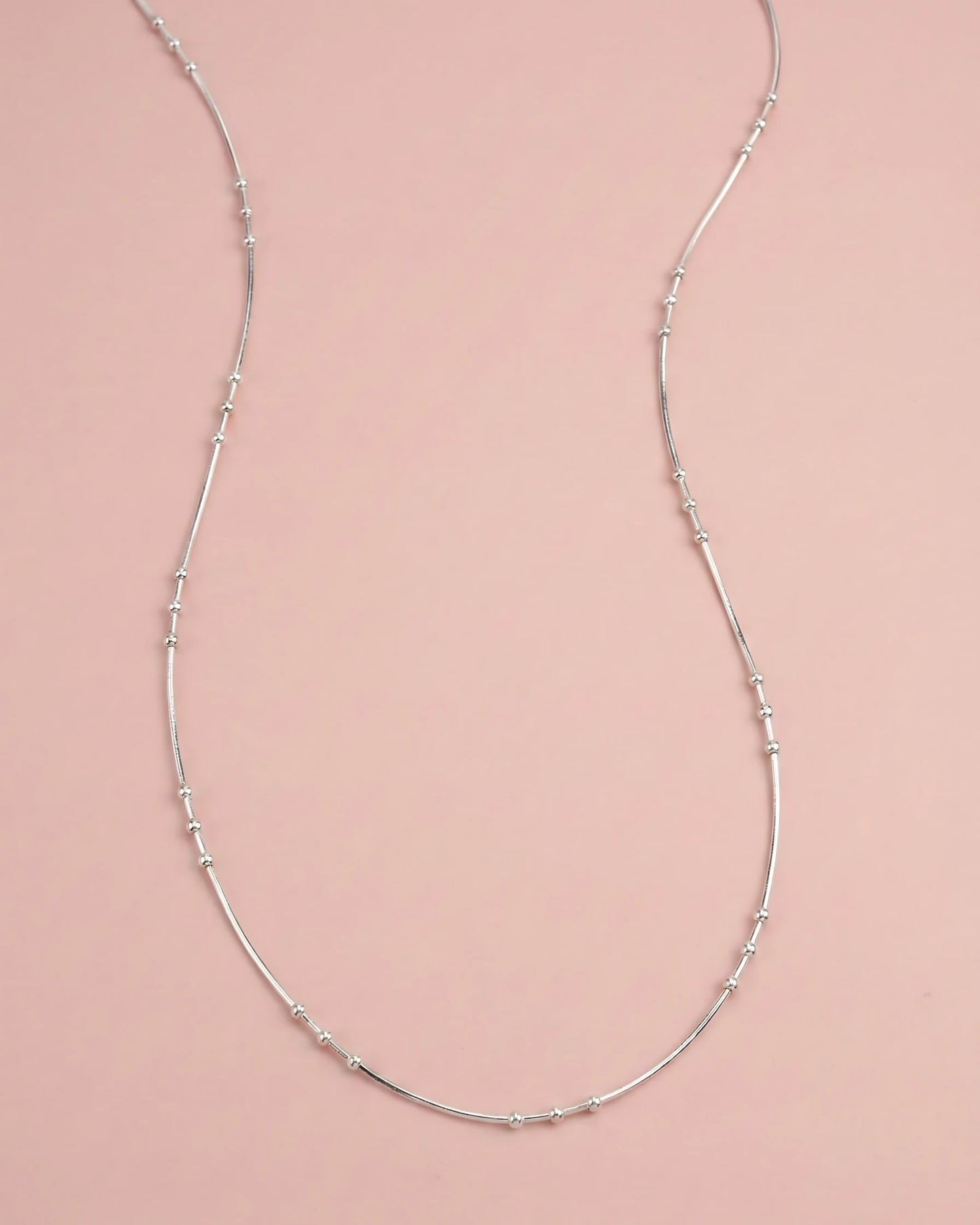 Sleek Beaded Snake Chain