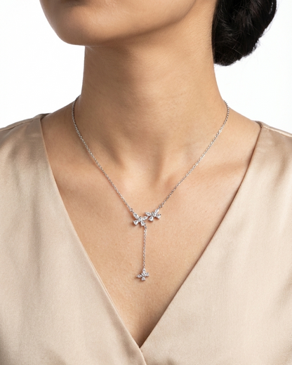 Triple Butterfly Lariat Pendant