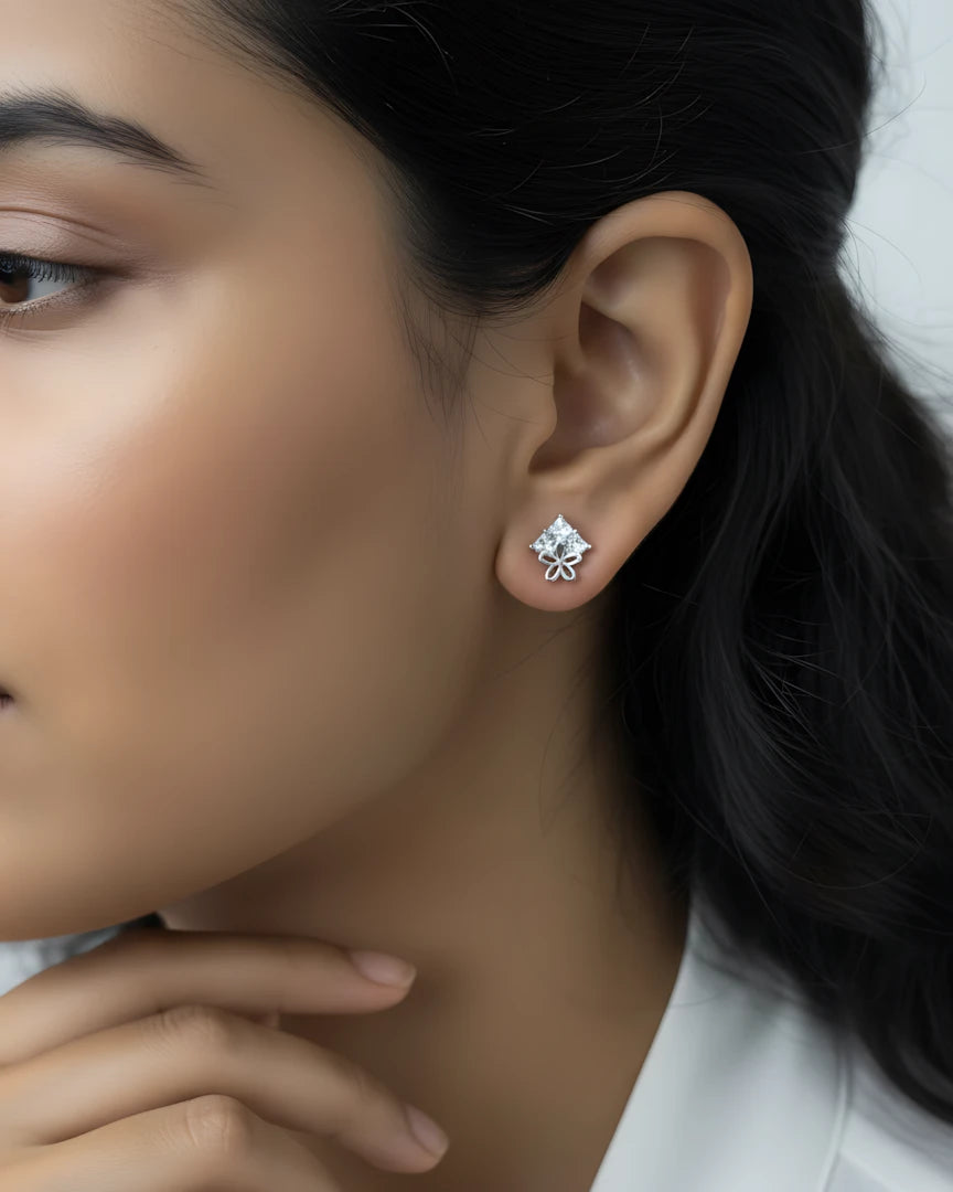 Enchanted Blossom Stud Earrings | 925 Sterling Silver