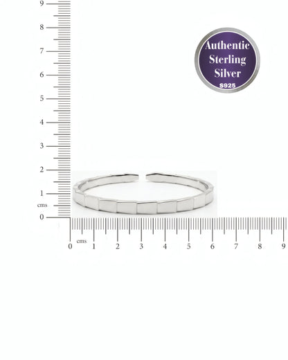 Structured Block Cuff Bangle