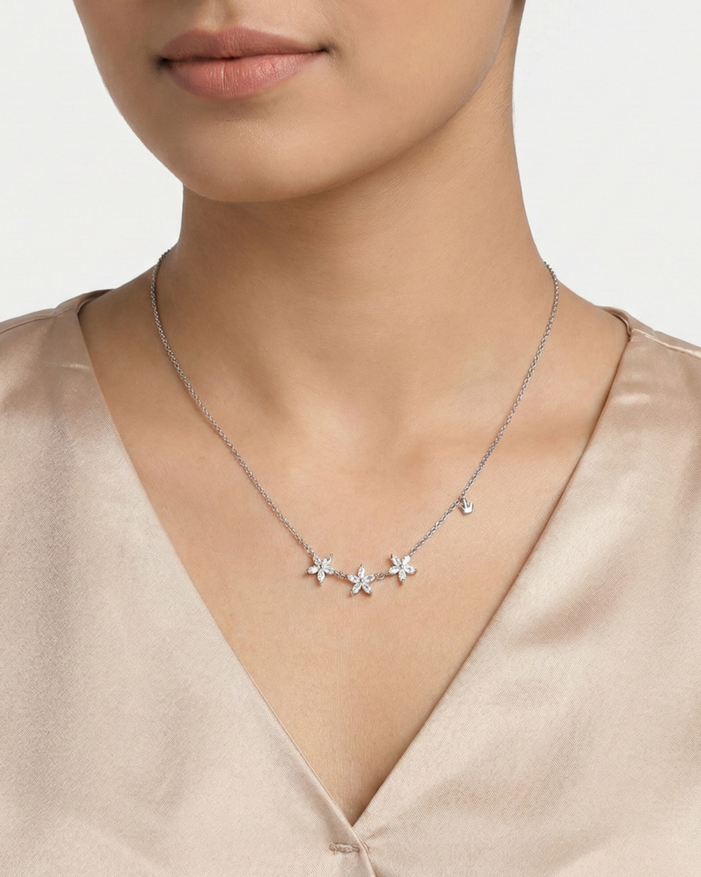 Triple Floral Bloom Pendant