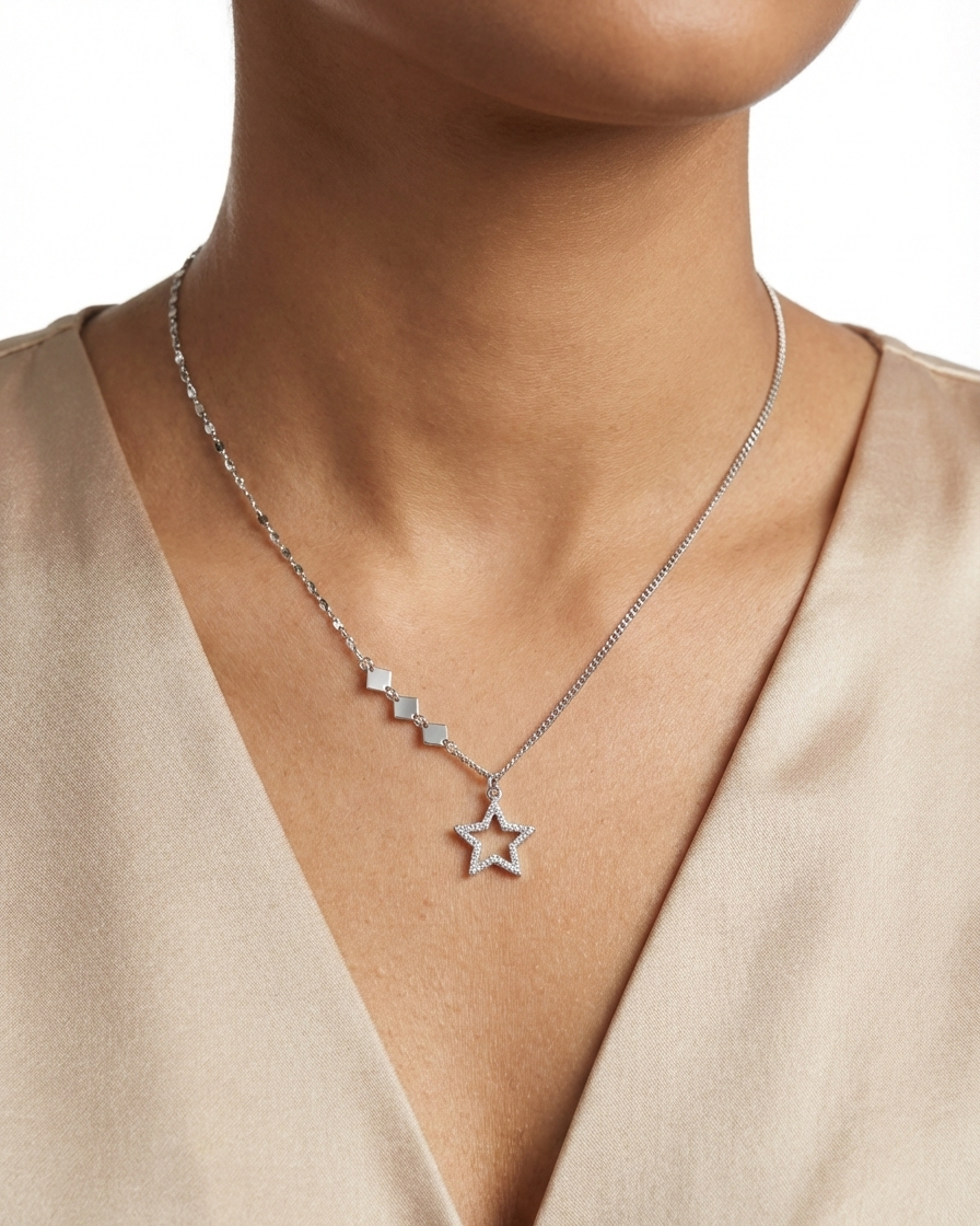 Celestial Star Geometric Pendant