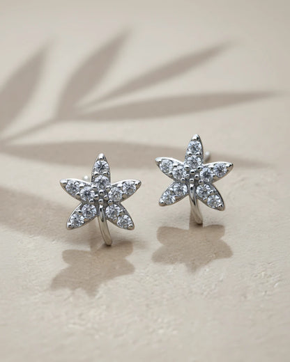 Starlight Blossom Stud Earrings | 925 Sterling Silver